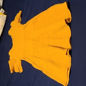 Mustard yellow dress